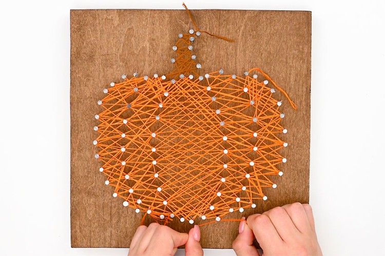 DIY Pumpkin String Art Free Printable String Art Pumpkin Template