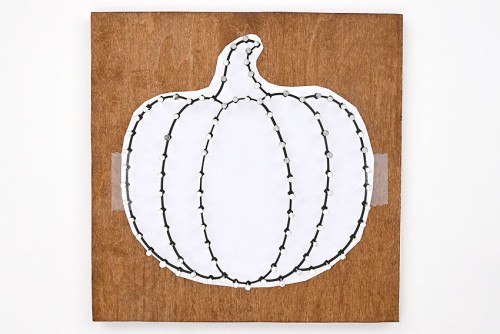 Pumpkin String Art