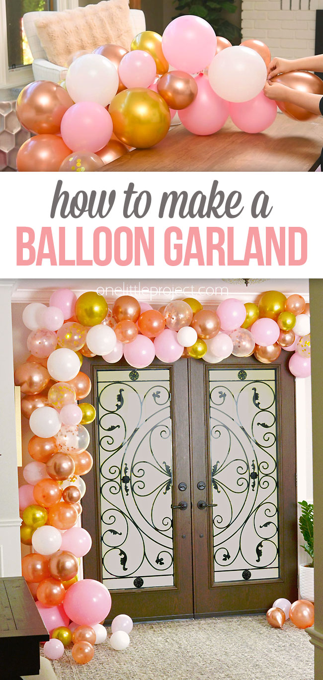 How to make a balloon garland