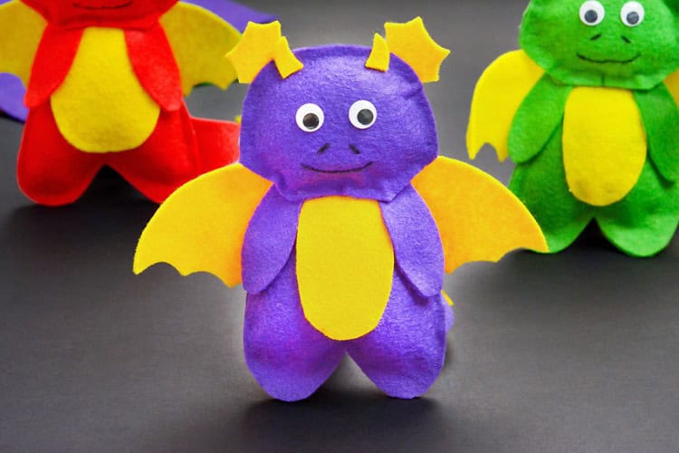 Felt Dragon DIY felt dragon pattern
