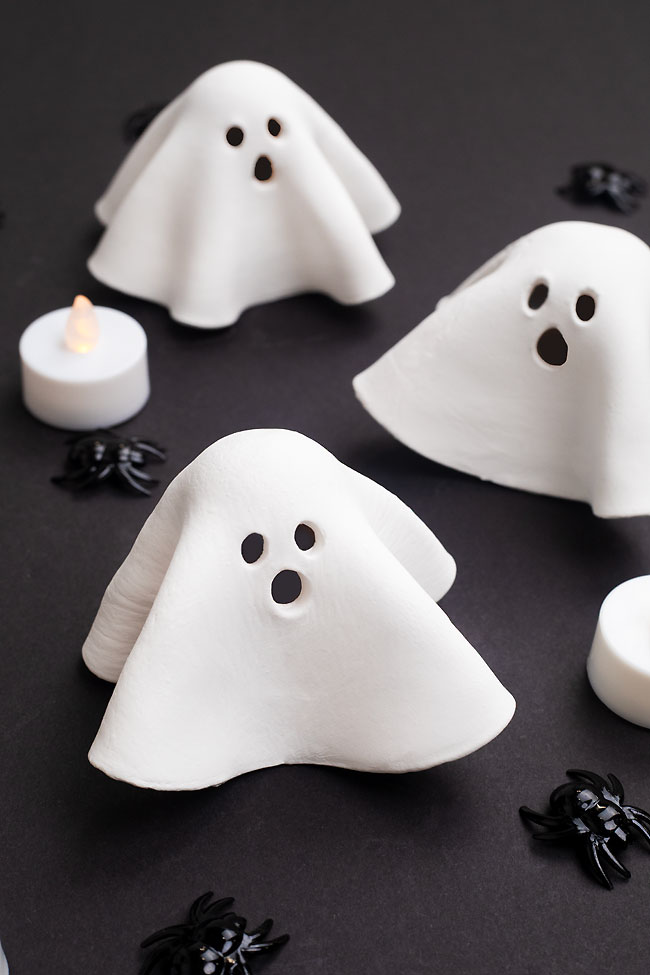 Halloween tea light holders shaped like ghosts