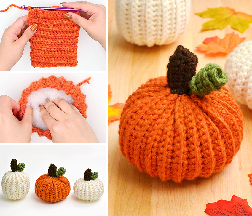 DIY crochet pumpkin