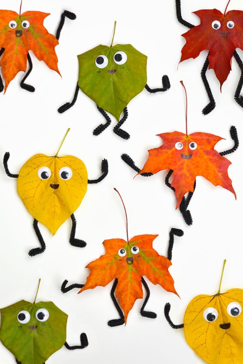 Fall Leaf People Craft | Autumn Leaves Art Project