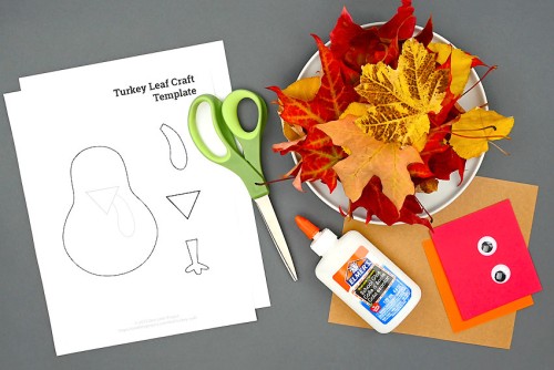 Leaf Turkey Craft Supplies
