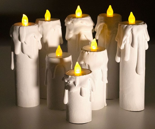 Paper Towel Roll Candles