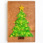 Christmas Tree Nail String Art