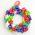 Christmas Wreath Made with Gift Bows