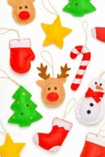 DIY Felt Ornaments | 7 Free, Printable Felt Ornament Patterns