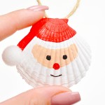 Handmade Seashell Santa