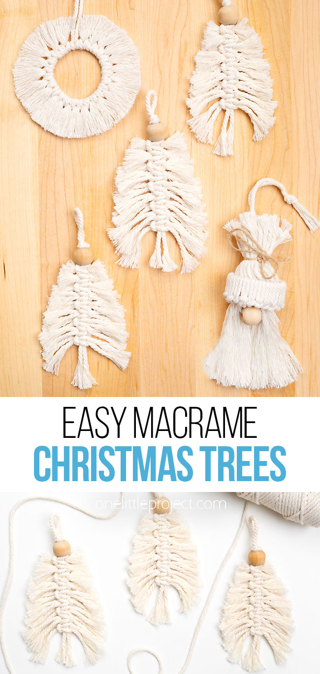 DIY macrame tree ornament