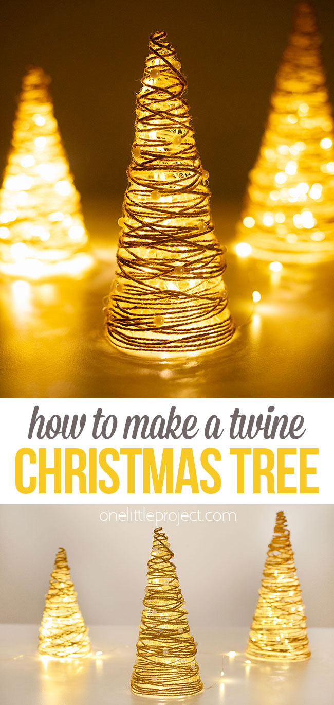 Easy twine Christmas tree