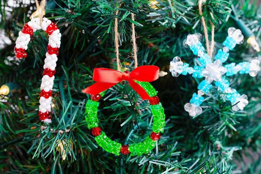 Easy Toddler-Approved Perler Bead Ornaments