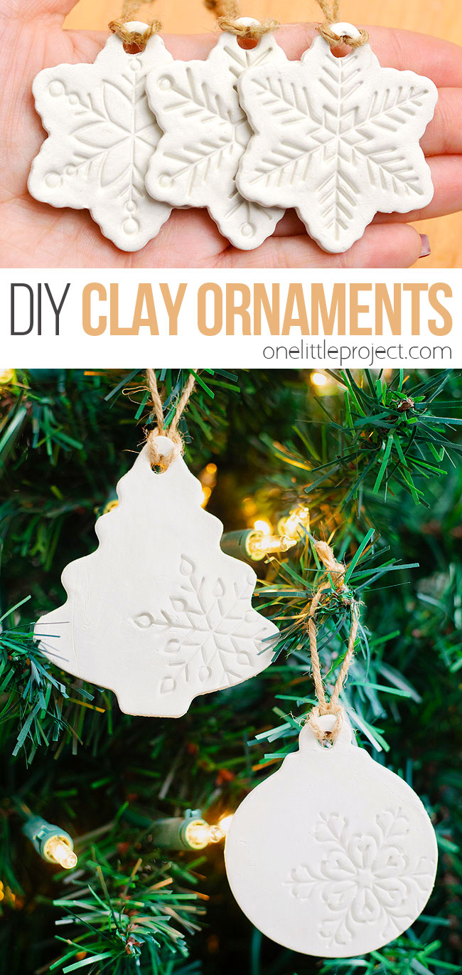 Homemade clay ornaments