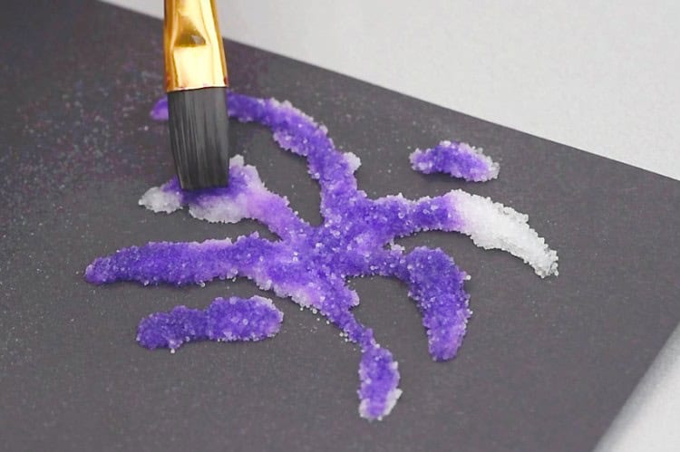 Fireworks Salt Painting | Easy Salt Painting for Kids