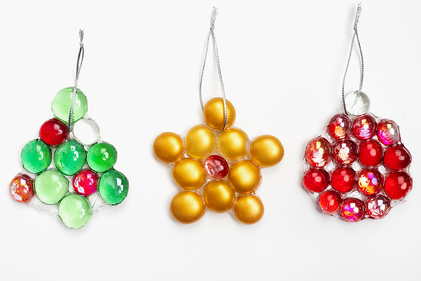 Glass Bead Ornaments  DIY Christmas Ornaments Using Glass Gems
