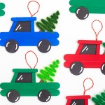 Popsicle Stick Christmas Truck