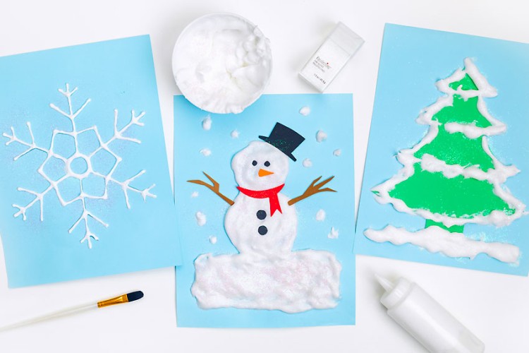 Easy puffy snow paint recipe