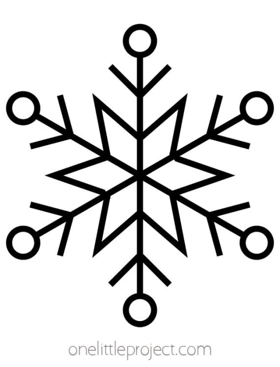 Snowflake Template | Free Printable Snowflake Outlines