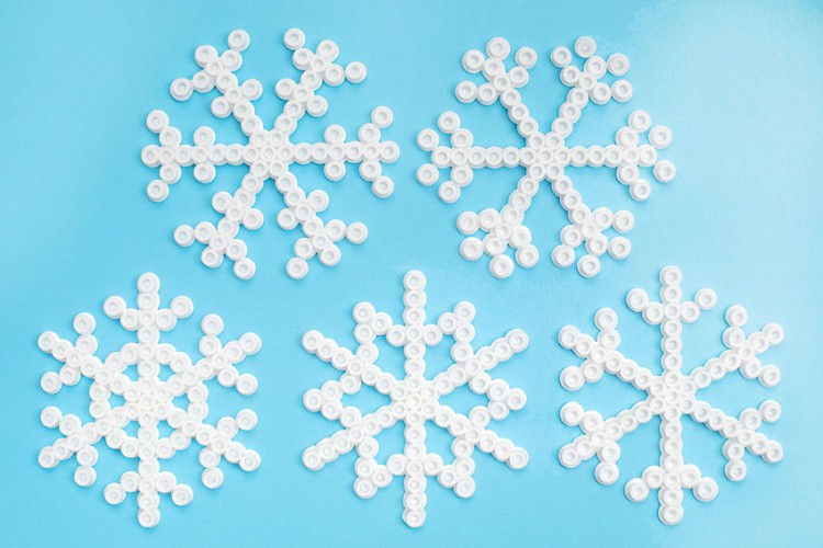 Snowflake Perler bead pattern