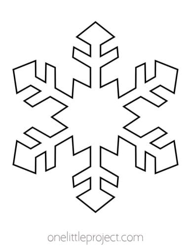 Snowflake Template | Free Printable Snowflake Outlines