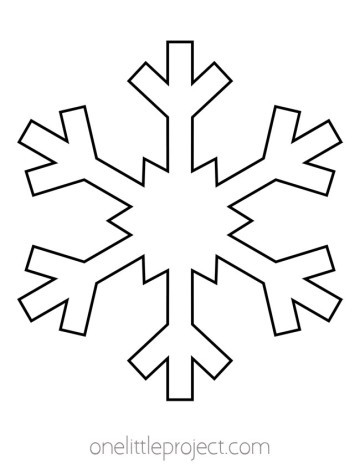 Snowflake Template | Free Printable Snowflake Outlines