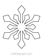 Snowflake Template | Free Printable Snowflake Outlines
