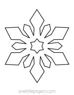 Snowflake Template | Free Printable Snowflake Outlines