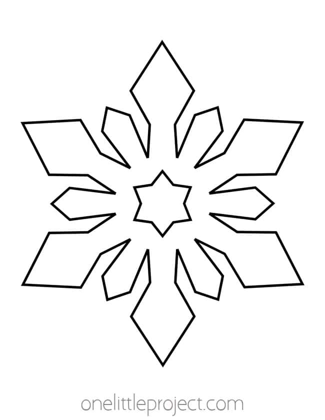 Printable Snowflake Pattern Printable Snowflake Pattern