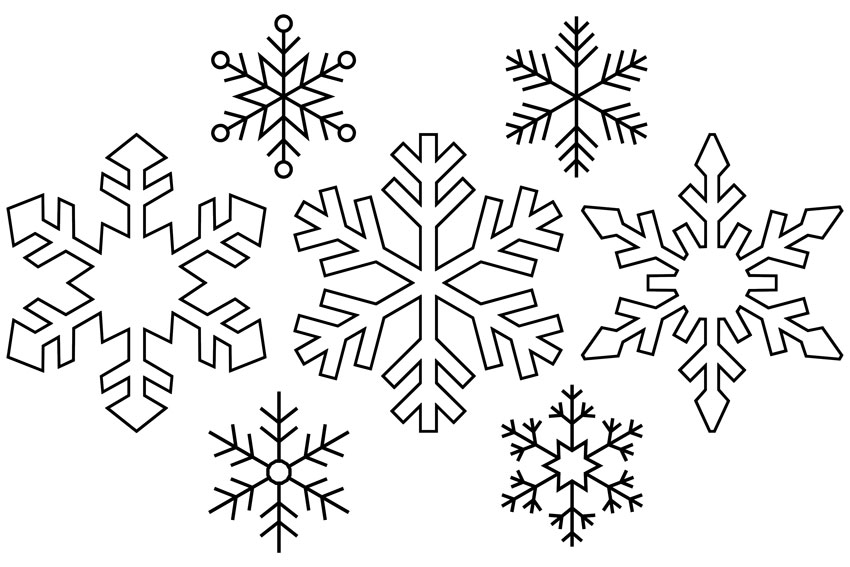 12 designs diferentes de floco de neve para baixar e imprimir gratuitamente