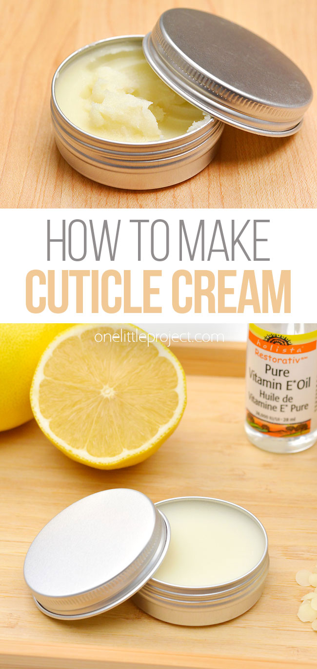 Easy DIY cuticle cream recipe