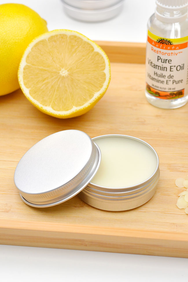 Luxurious homemade cuticle cream made with natural oils and Vitamin E