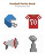 Football Perler Beads | Free Football Perler Bead Patterns