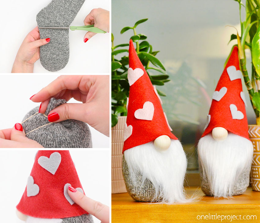 DIY Valentine gnomes