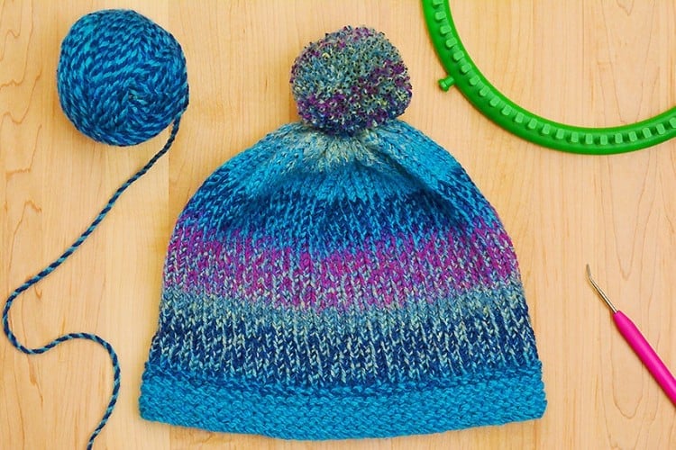 Loom Knitting Hat Loom knit hat pattern