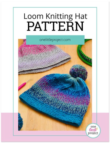 Easy beginners pattern for a loom knitting hat