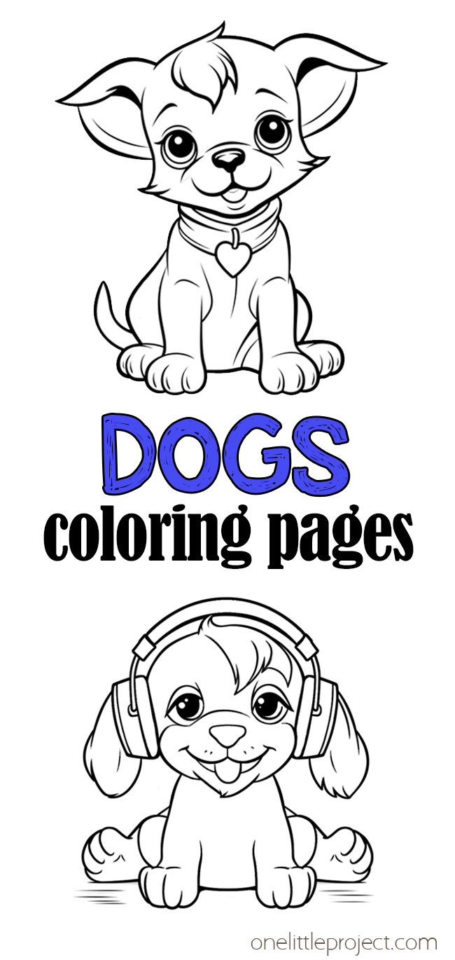 Free printable dog coloring pages