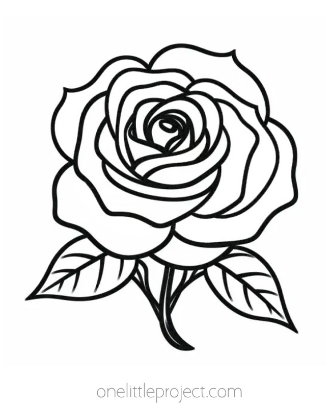 Vector Red Rose Illustration Stock Illustration - Download Image Now - Rose  - Flower, Rose Colored, Line Art - iStock