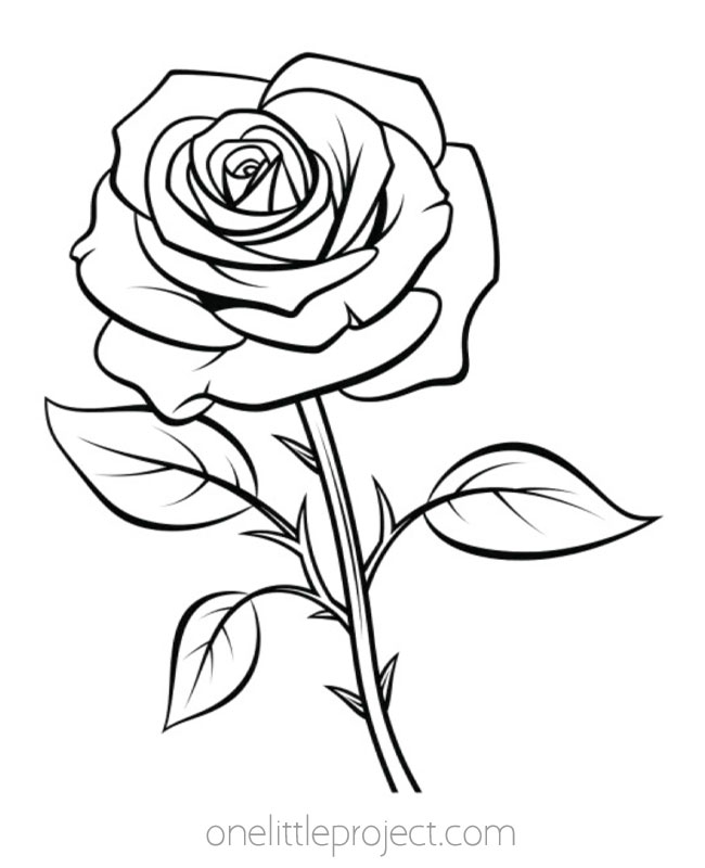 Simple Rose Outline Cliparts, Stock Vector and Royalty Free Simple Rose  Outline Illustrations