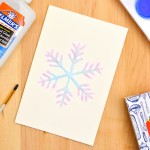 Salt Snowflake Painting