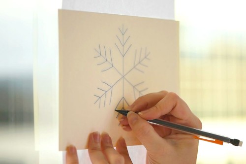 Snowflake Salt Painting