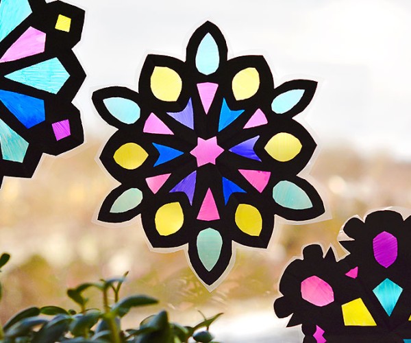 Snowflake Stained Glass Craft