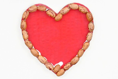 Valentine's Day Bean Art