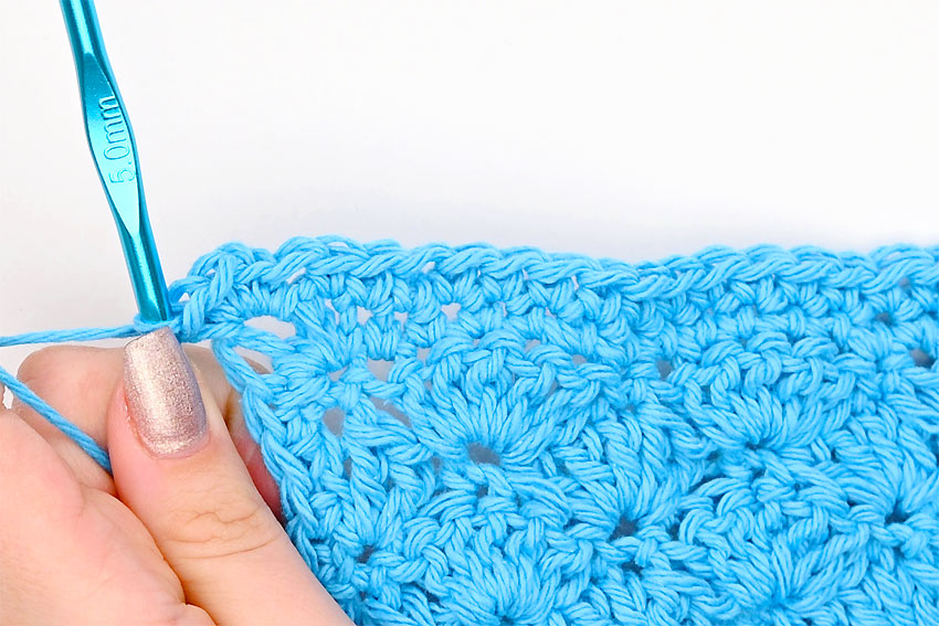 Basic Shell Stitch Washcloth Crochet Pattern for Beginners To