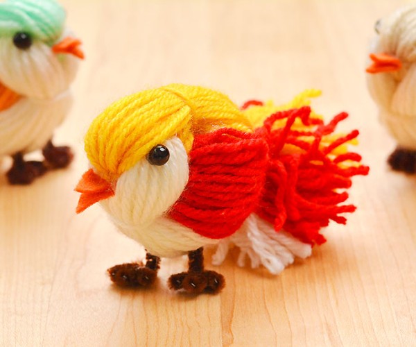 DIY Yarn Birds