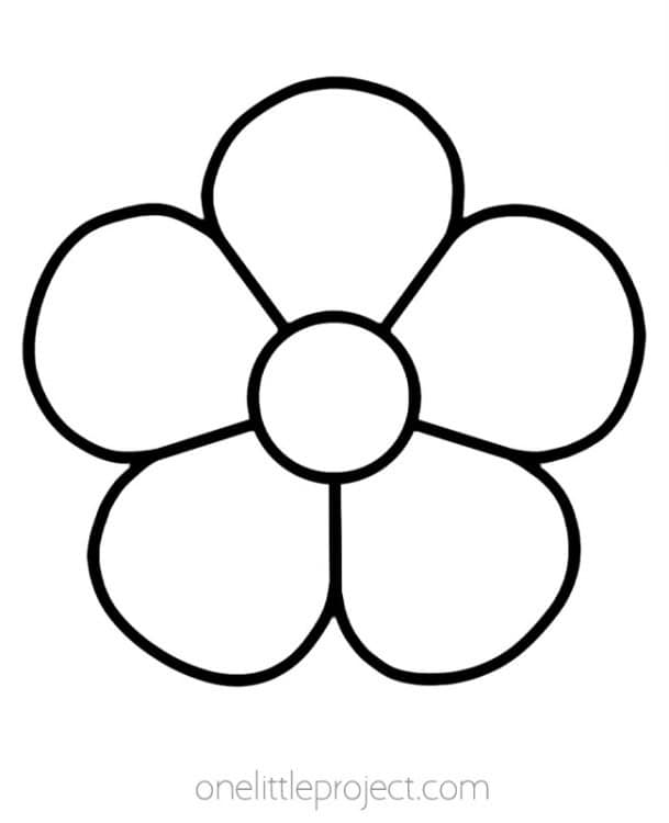 Flower Outline Free Printable Flower Template Flower Outline Free Printable Flower Template