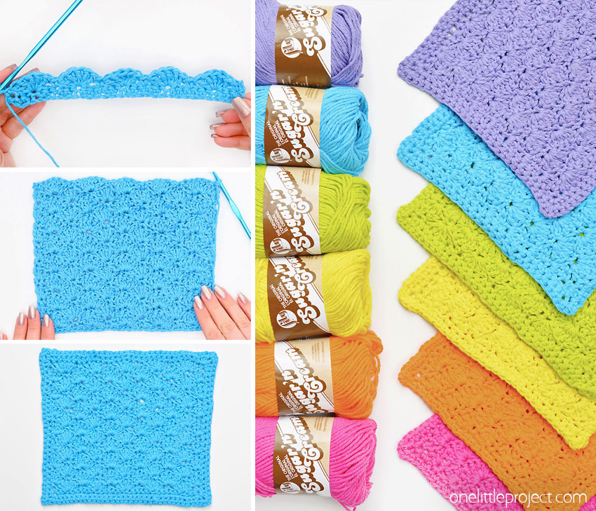 DIY crochet dishcloth