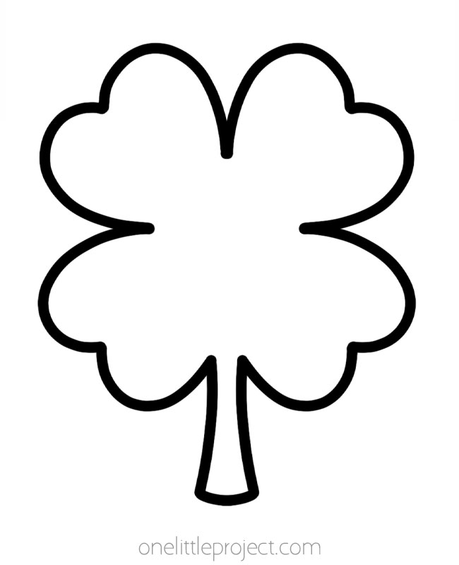 Celebrate St. Patrick's Day with this simple shamrock outline