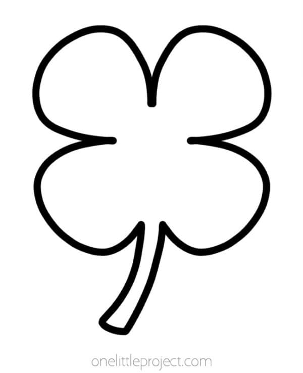 Shamrock Template | Free Printable Shamrock Clover Outlines
