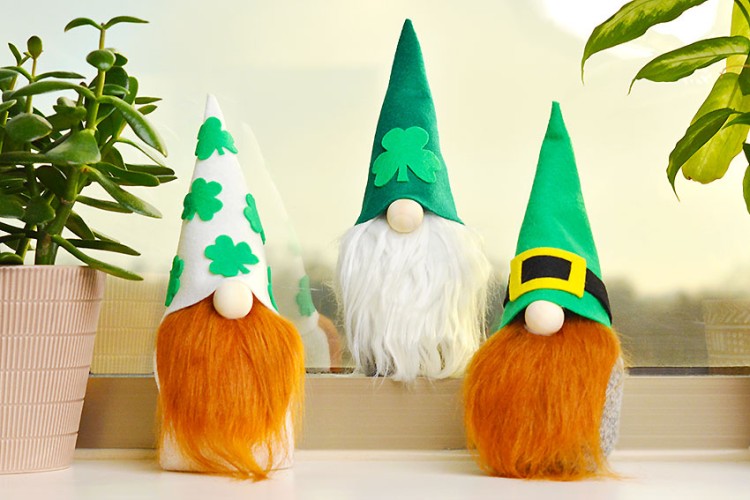 Easy gnome craft for St. Patrick's Day