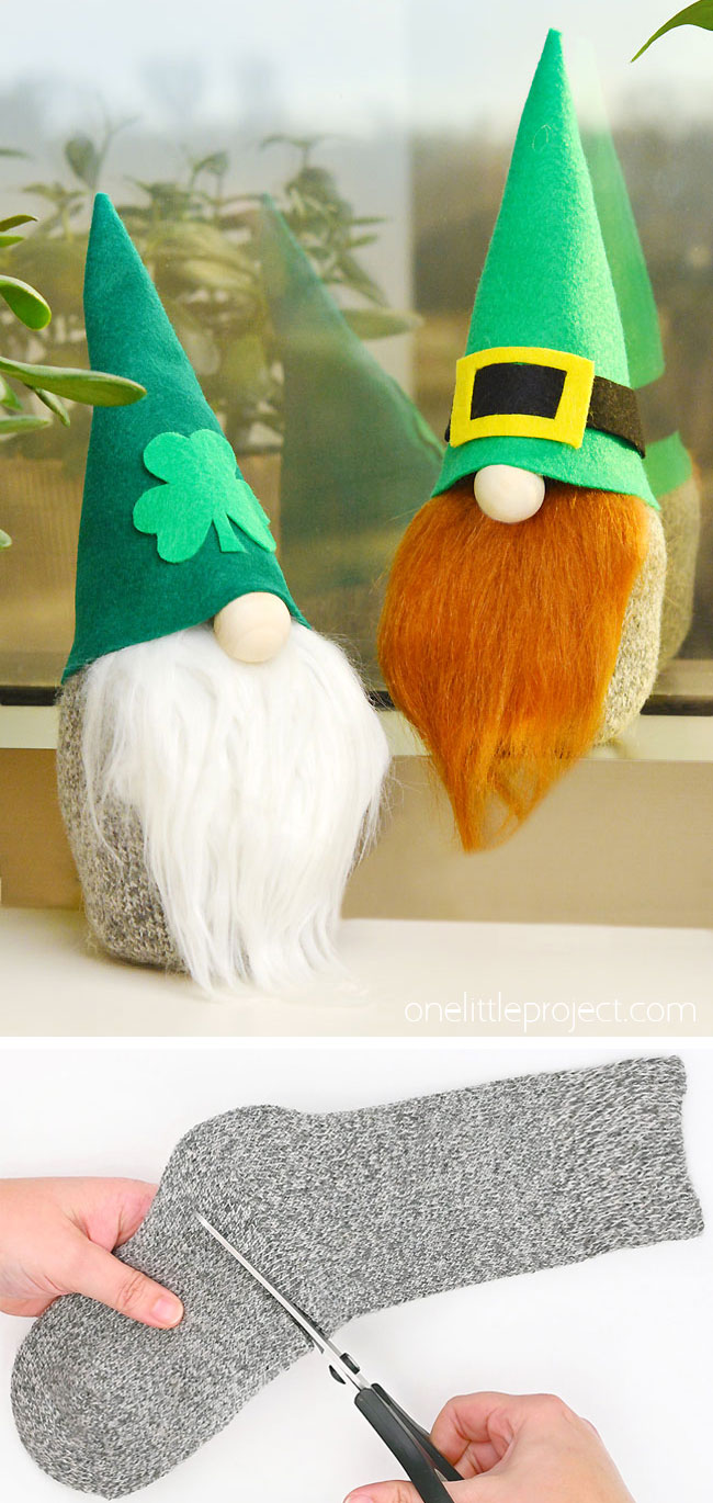 DIY leprechaun gnome for St. Patrick's Day